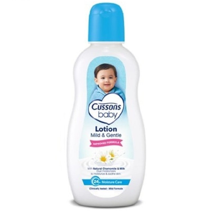 CUSSONS BABY LOTION 100 ML Mild Gentle Biru - Losion Hand Body Bayi Untuk Kulit Kering