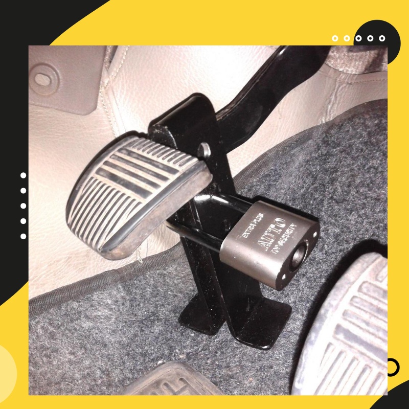 Kunci Pedal Pengunci Kopling Pengaman Mobil kunci Gembok Kopling mobil Pedal Kopling Anti Maling Kunci Ganda Mobil Pengaman