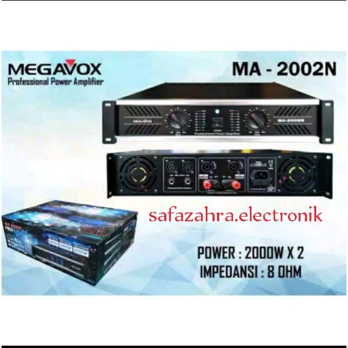 POWER AMPLIFIER MEGAVOX MA2002N/MA 2002N 2 X 2000 WATT