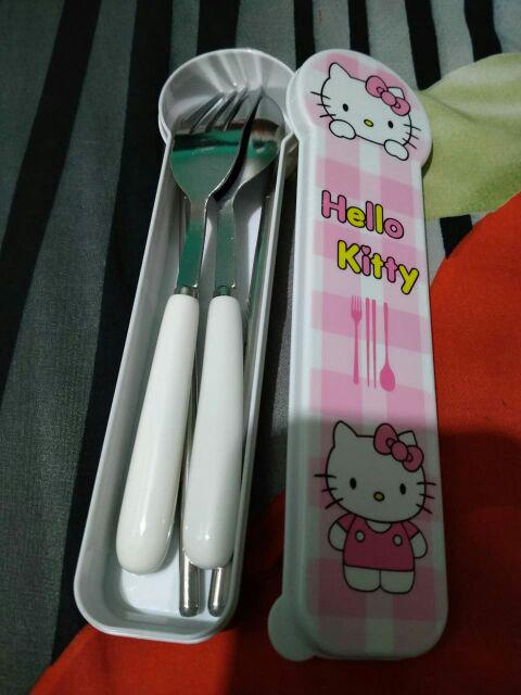 Nagada Set Alat Makan / Alat Makan Set 3 In 1 Karakter Lucu / Cutlery Set