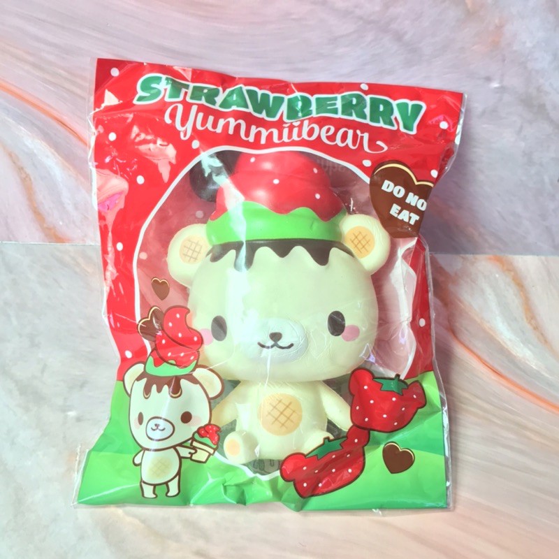squishy yummibear strawberry creamiicandy squishy lisenced