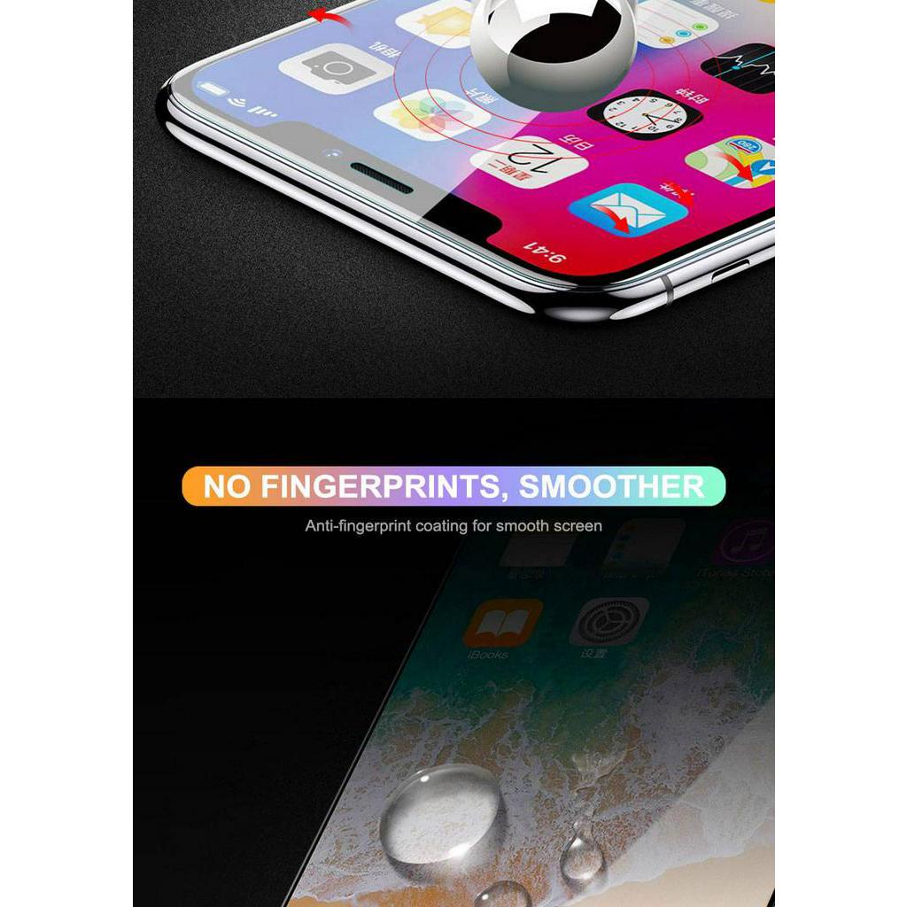 Pelindung Layar Tempered Glass 9d Sudut Lengkung Untuk Iphone 11 12 Pro Max Mini X Xr Xs Max