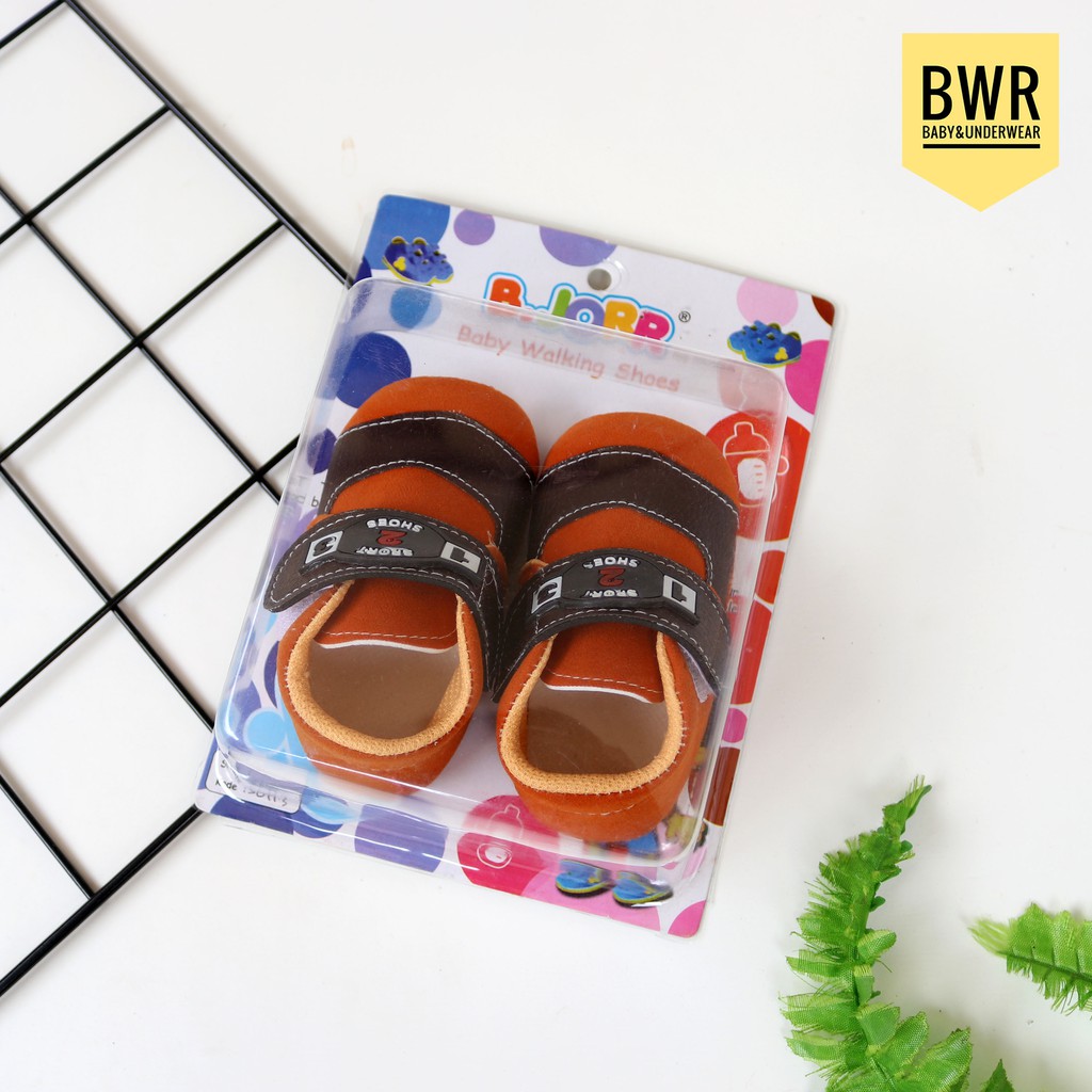 Pilih Warna || Sepatu Bayi Laki Laki BJORR / Baby Shoes 3 6 Bulan  - Bwr IX