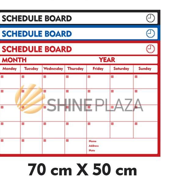 

Grosir Schedule Board TRG - Papan Jadwal TRG - Papan Whiteboard TRG - Monthly Planner TRG ♣