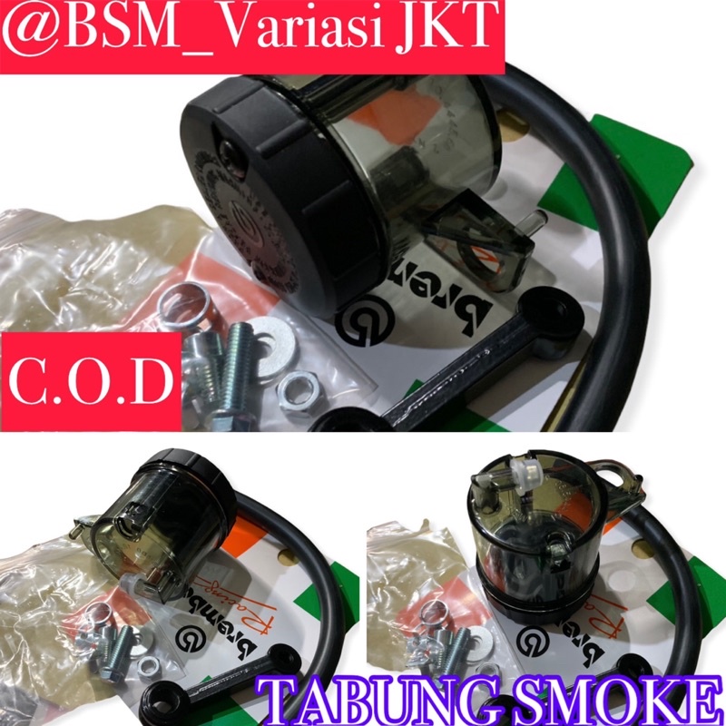 Botol tabung minyak rem smoke tabung master minyak rem Tabung Smoke univeral semua motor