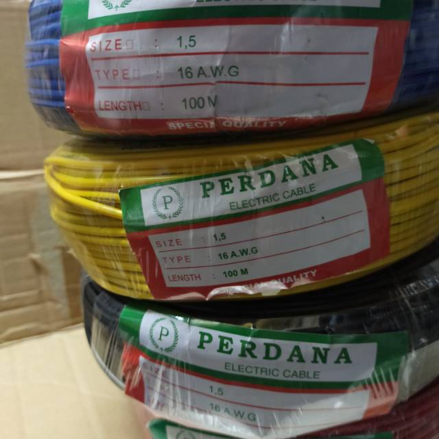 Kabel NYAF 1X1,5 merk perdana