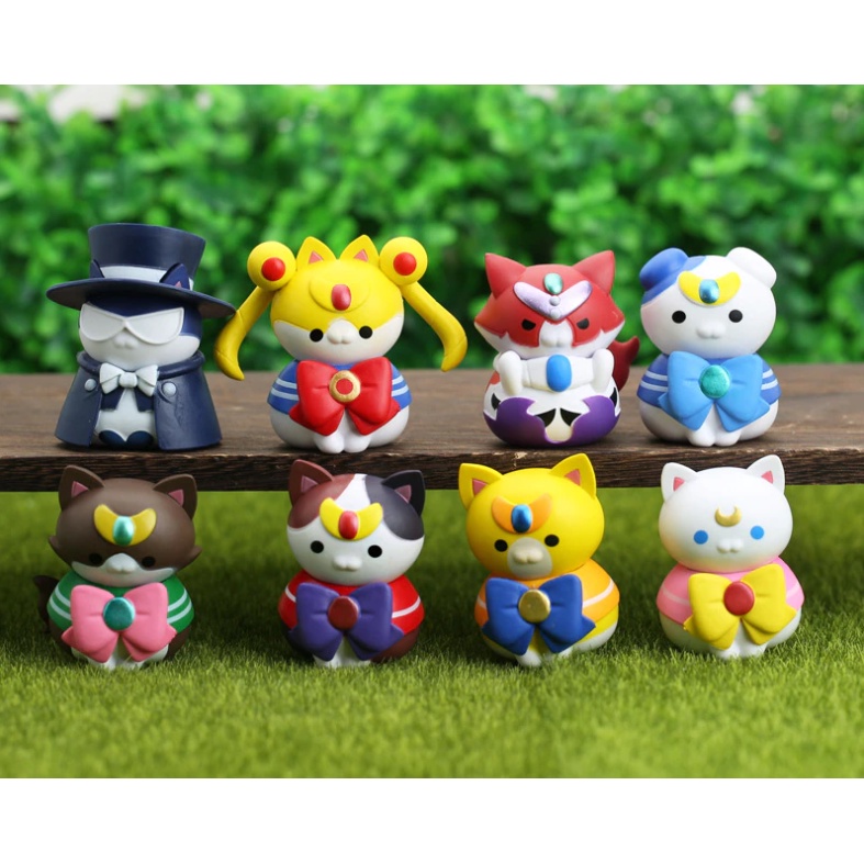 Figure Sailor moon Cat Ver Sailormoon Versi Kucing Set 8 pcs