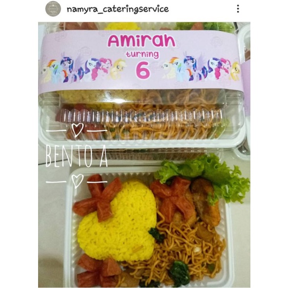 

Bento ultah anak A