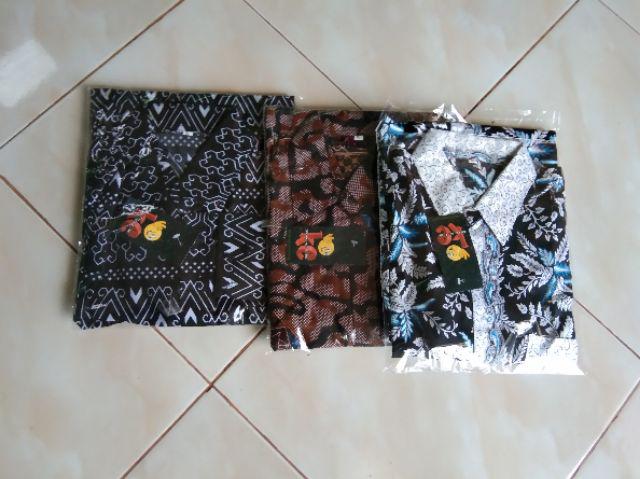 Bswart Batik Hrb026 Kenongo Hem Pendek Padi Pekalongan M L Xl Batik Pria Murah Modern Grosir