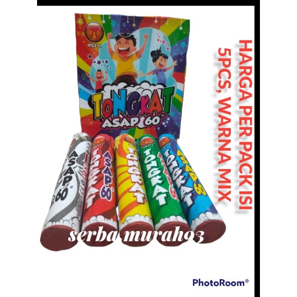 TONGKAT ASAP PG 111 DURASI 60dtk / PIPA ASAP / SMOK BOMb MERK PEGASUS SATU PACK 5PCS