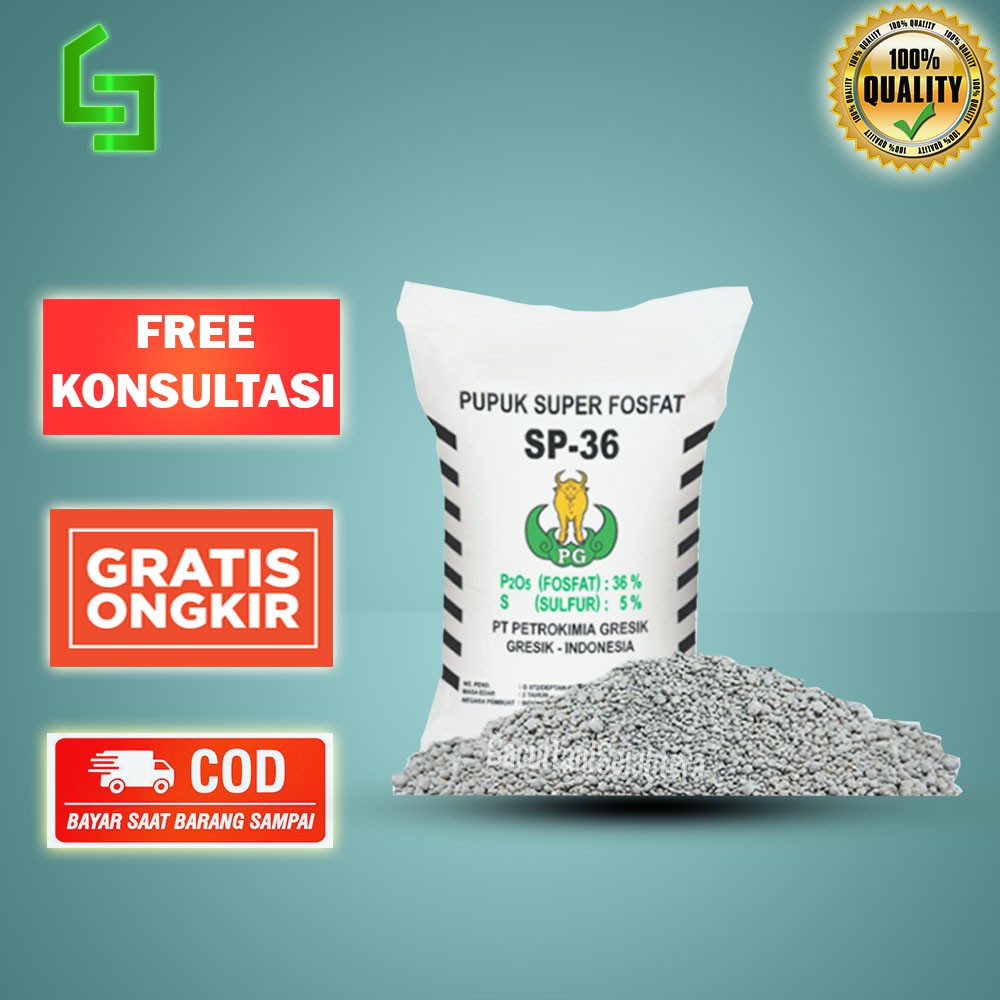 TSP SP36 PETROKIMIA PUPUK UNTUK PEMBUAHAN MAKSIMAL 100 GRAM