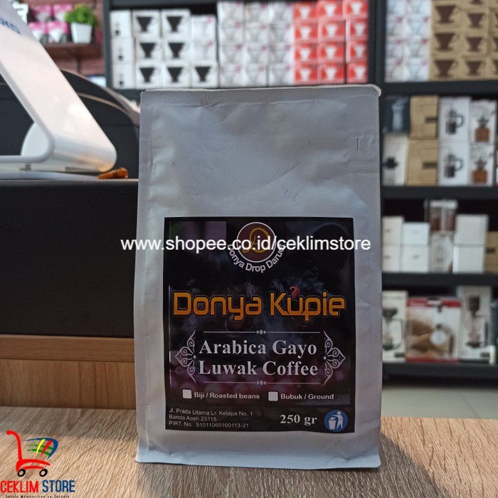 

Kopi Arabika Arabica Gayo Luwak Liar Coffee 250Gr - Bubuk