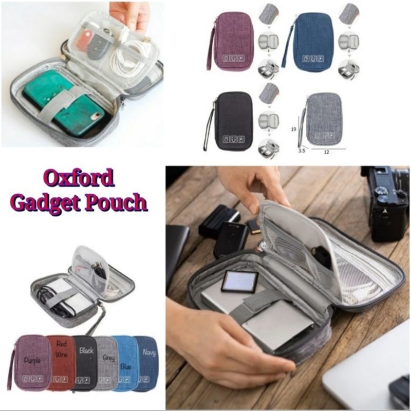 Oxford Waterproof Gadget Pouch/ Dompet Gadget Multifungsi