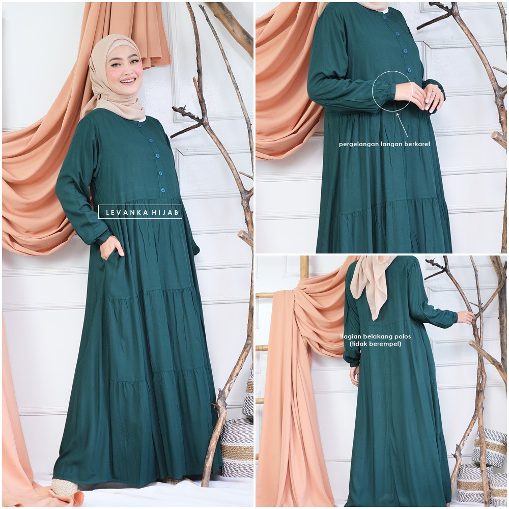 Gamis Katun Rayon Polos Atau Homey Dress Polos Shopee Indonesia