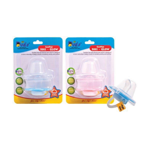 SATUAN EMPENG PIGEON SILICONE PACIFIER ECERAN STEP 2 &amp; Empeng Dodo / Dodo SOOTHER S051 - GLOW IN THE DARK / Empeng Bayi