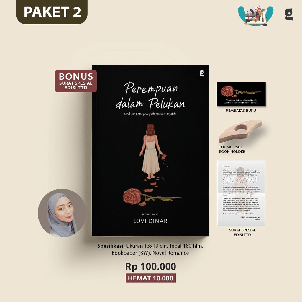 Novel PEREMPUAN DALAM PELUKAN karya lovidinarr-PAKET 2