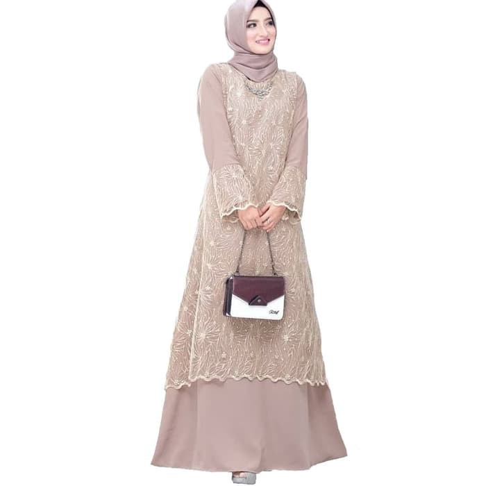 (COD) Baju Gamis MuslimWanita Terbaru Putih Benhur Abu Toska Navy Maroon Hujan Muslim Modis B88B