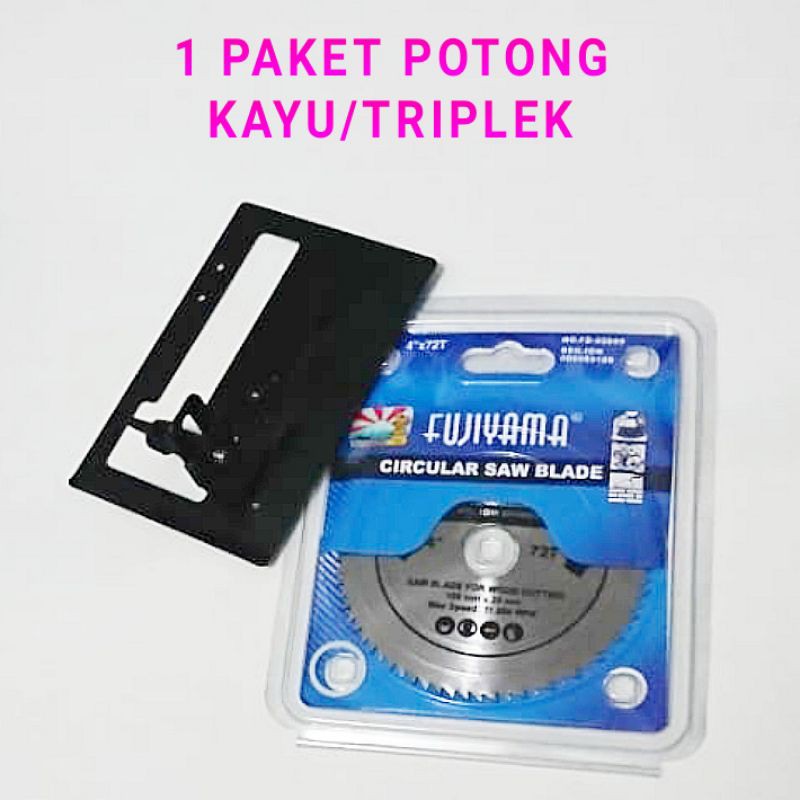 1 Set Untuk Potong Triplek / Gergaji Kayu Triplek-untuk Gerinda 4 Inc /perabotan/perkakas/ivon