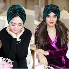 Turban Simpul Beludru Dewasa