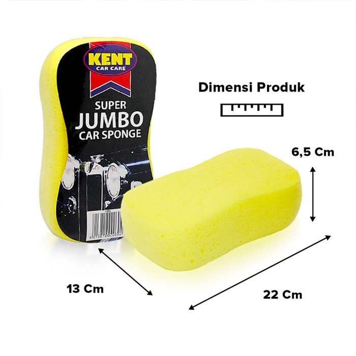 Spon Pencuci Mobil / Kent Car Wash Sponge Super Jumbo / Busa Spons Shrink