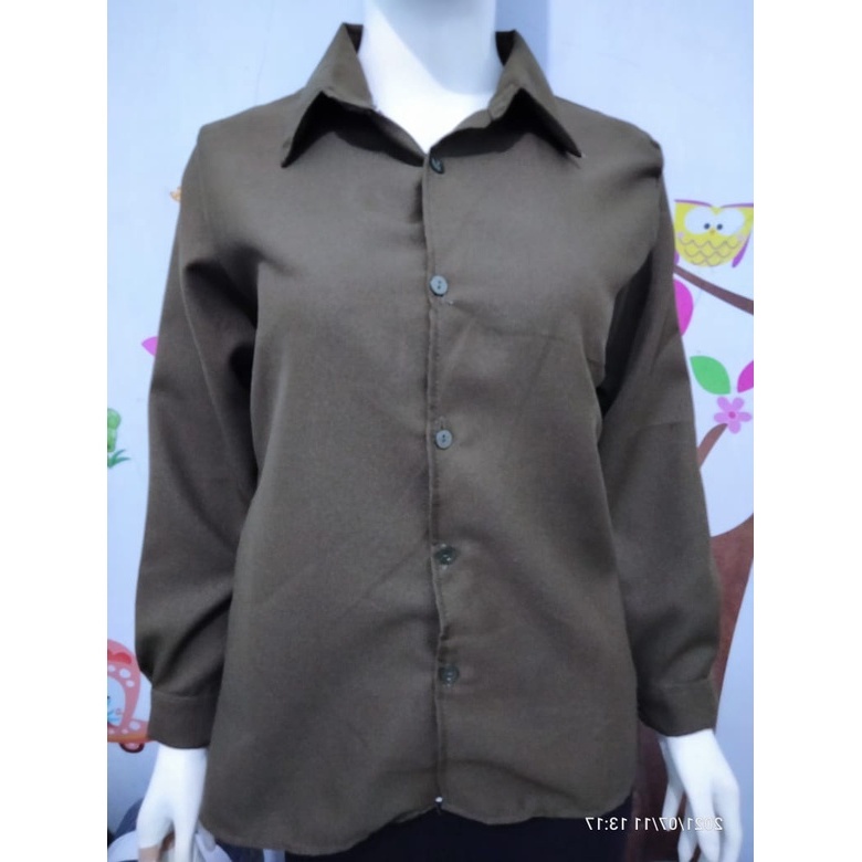 Baju Atasan Blouse Kemeja wanita polos Realpic Bisa COD