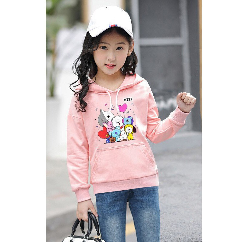 Sweater Hoodie Korea Kartun Size S, M, XL