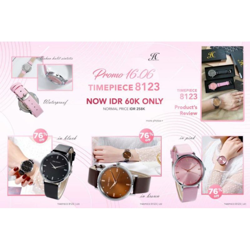 JT 8123 JAM TANGAN WANITA BEST SELLER JIMS HONEY