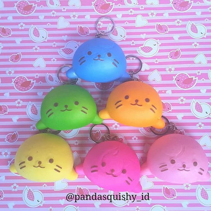 Termurah Medium Seal - Mochi Seal Squishy - Shocking Face