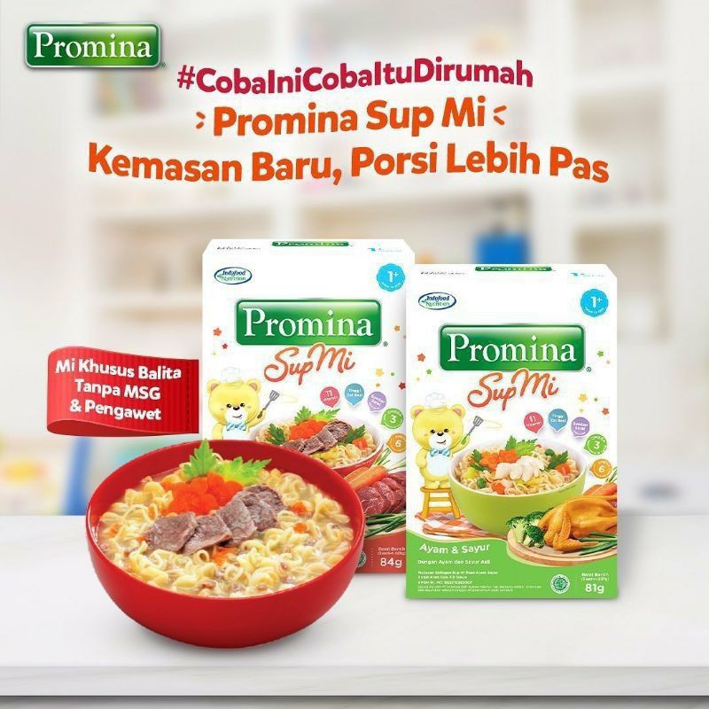 Promina Sup Mi Ayam Sayur 1+ Box / 81gr