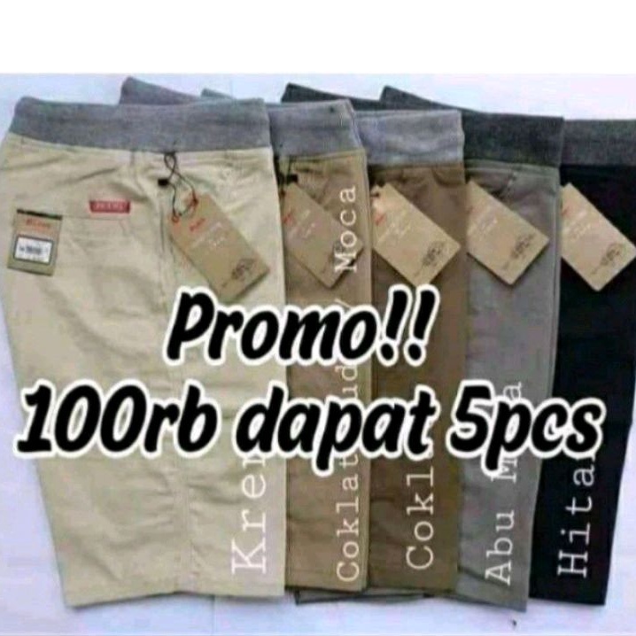 TERLARIS CELANA PENDEK CHINOS PRIA DEWASA 100 RIBU DAPT 5