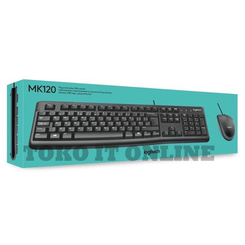 LOGITECH MK120 KEYBOARD MOUSE USB MK-120 USB MK 120 BUNDLING