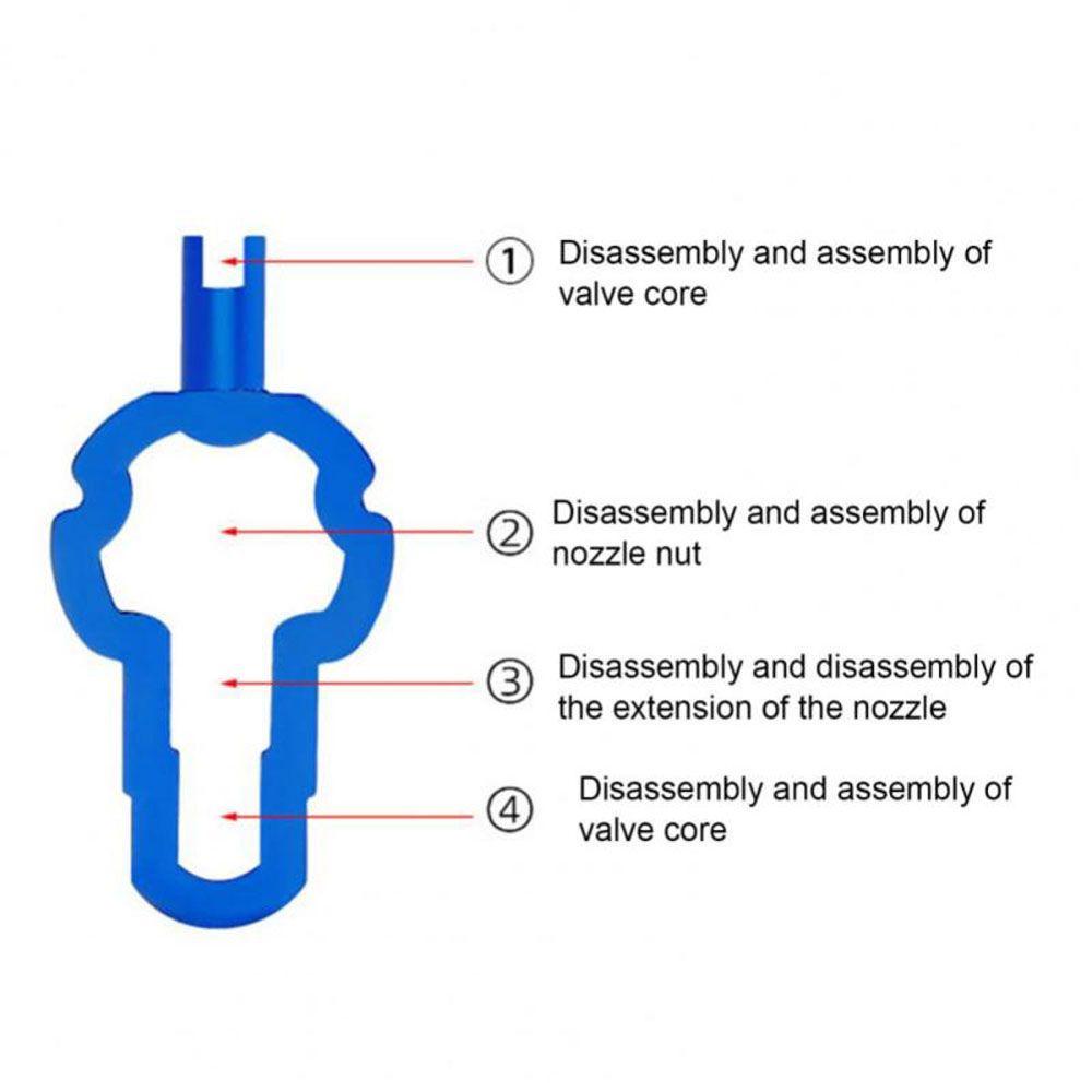 Lanfy Valve Core Remover Sepeda Gunung Multifungsi Sepeda Valve Core Bike Washers Waterproof American French Valve Gas Valves Tools