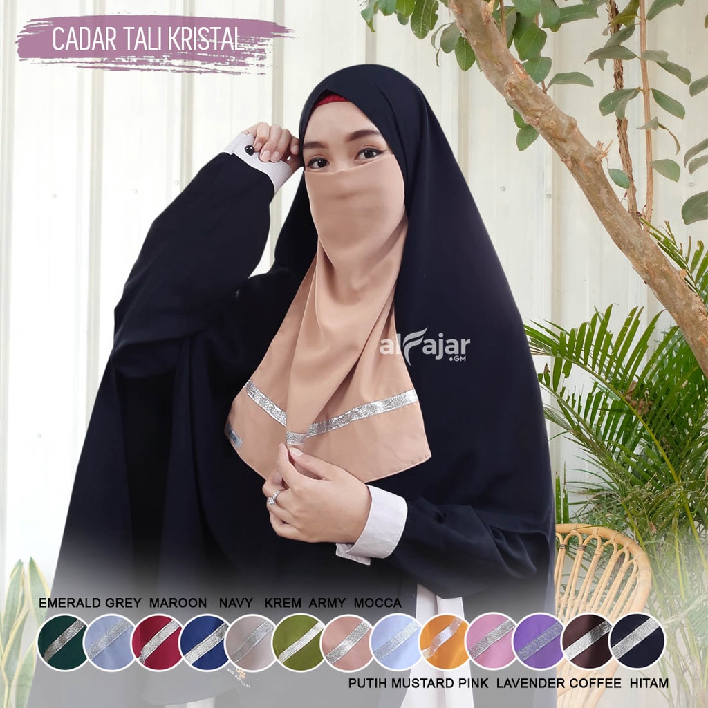 CADAR NIQOB TALI Dua Layer Kristal by Alfajar