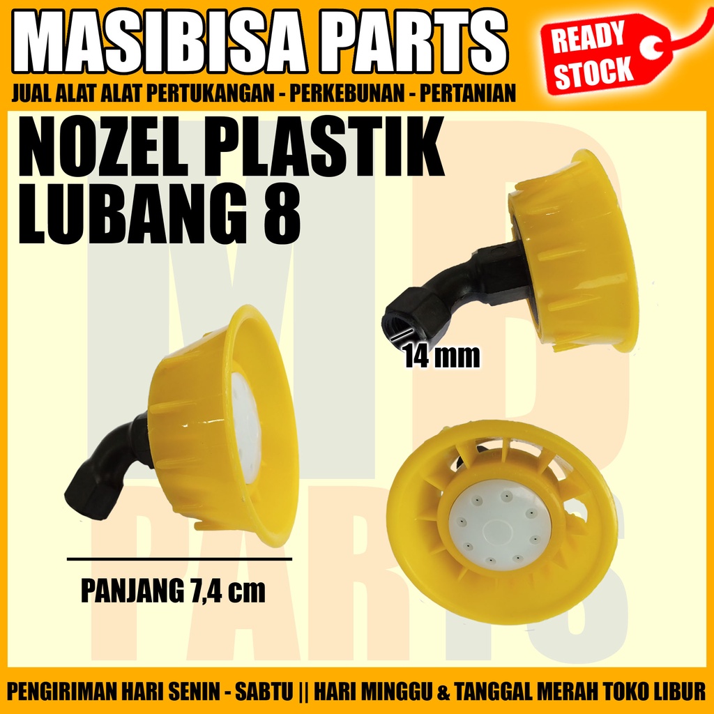 NOZZLE / NOZEL SPRAYER PLASTIK LUBANG 8