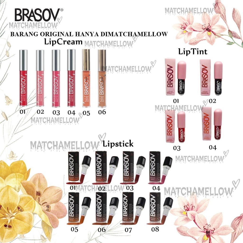 ❄️MATCHA❄️ BRASOV LIP CREAM MATTE LIPSTIK LIPTINT / BRASOV LIP SERIES