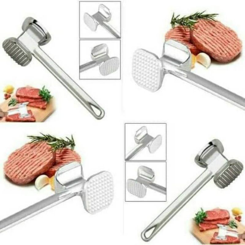 Palu Daging Alat Gepuk Pelunakan Daging Kuat Bagus