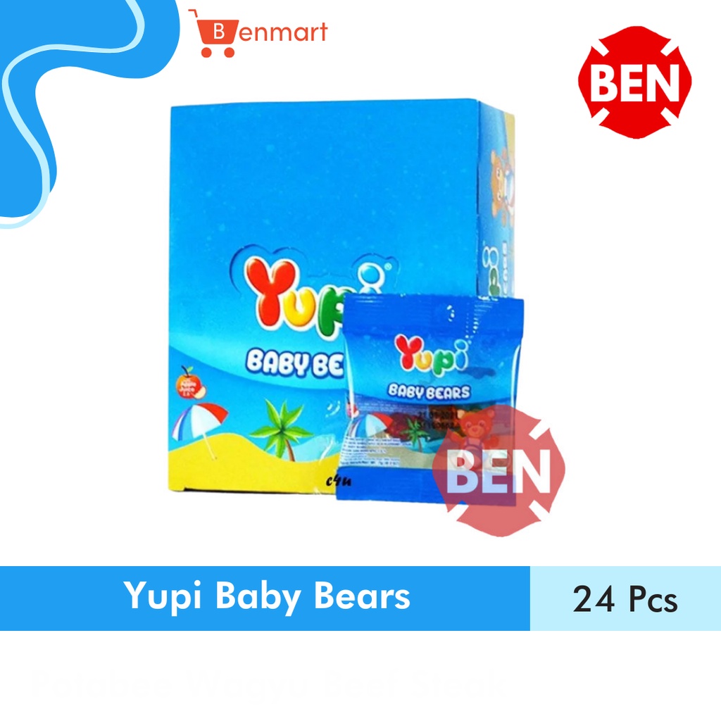 

Yupi Baby Bears 1 Pak Box Dus 24 Pcs Bear Biru Grosir Permen Murah