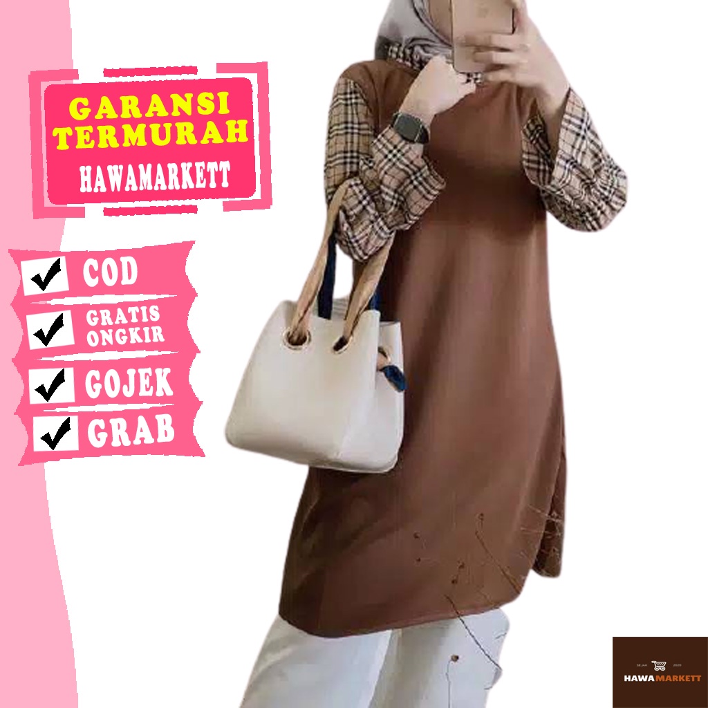 HAWAMARKETT TUNIK BERRY ATASAN TUNIK DRESS GAMIS MAKASSAR QF