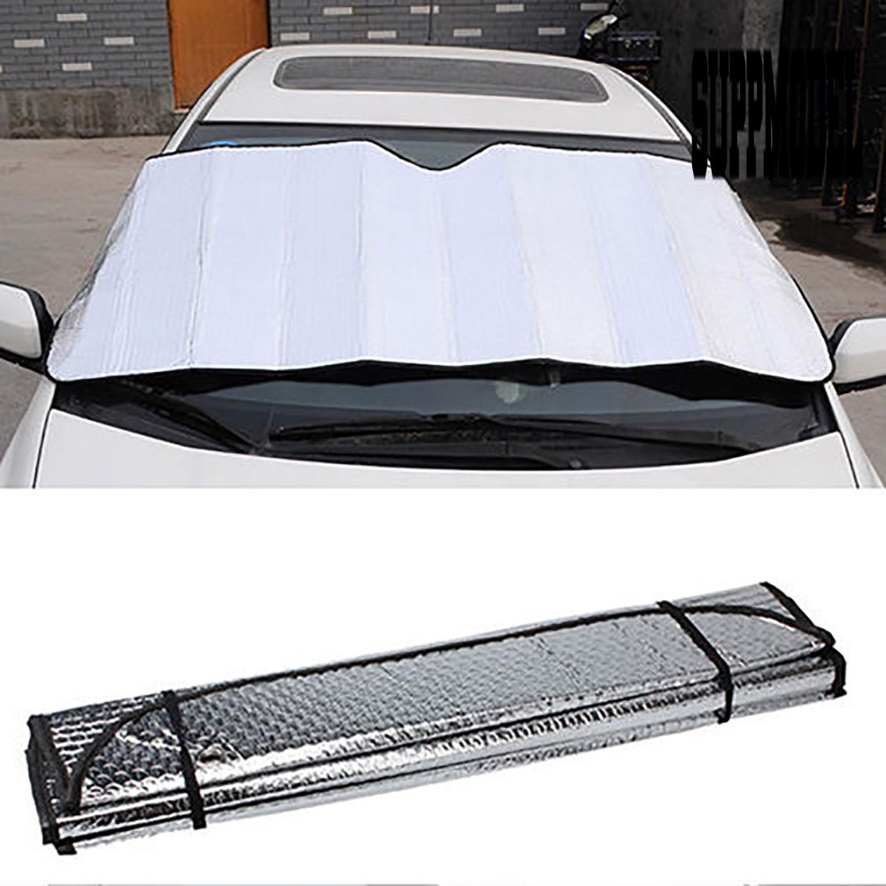 Cover Pelindung Kaca Depan Mobil Anti UV Bahan Aluminum Foil