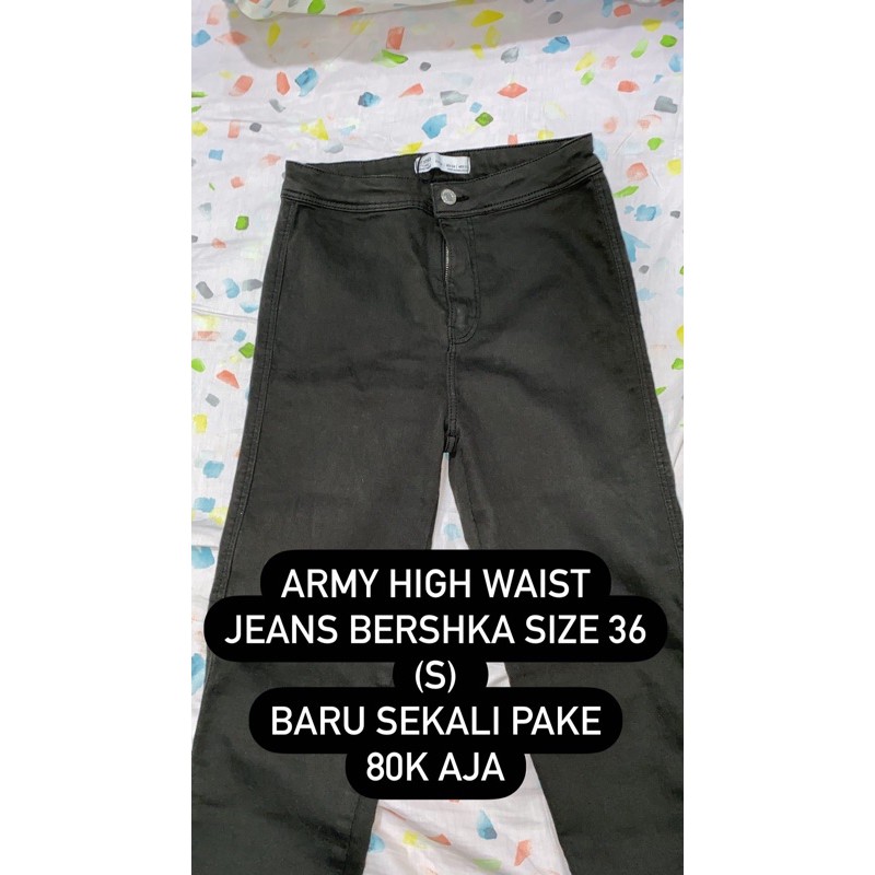 bershka high waist jeans