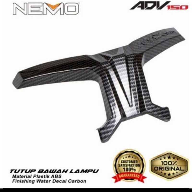 tutup bawah lampu honda adv carbon cover bawah lampu depan carbon adv