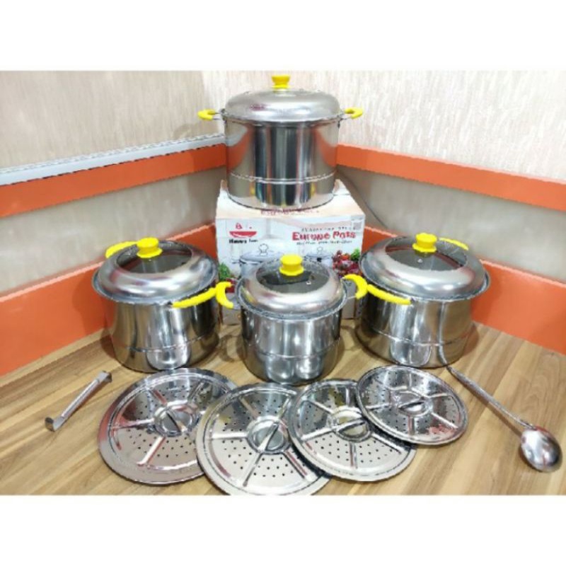 Europe Pots Steamer 12pcs Happy Fun