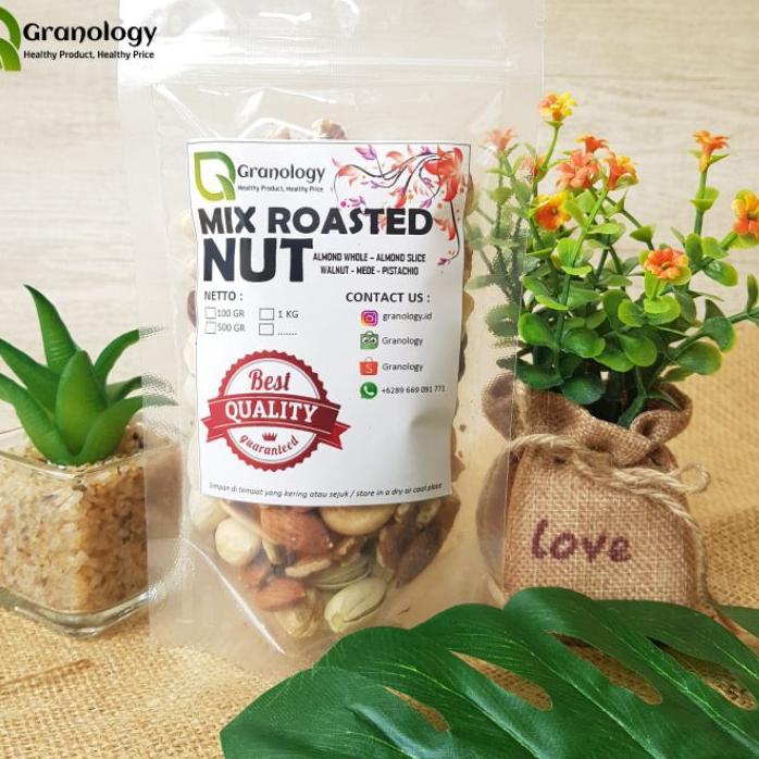 

TREN MASA KINI Mix Nut 100 gram (Mede, Almond Whole, Almond Slice, Walnut dan Pistachio) 3NY*