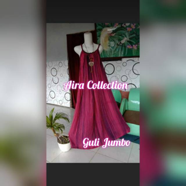 Dress Bali Jumbo Motif Garis Salur