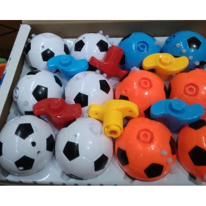 [CEV] Mainan Gangsing Bola Laser Lampu Musik FootBall Spinning Top