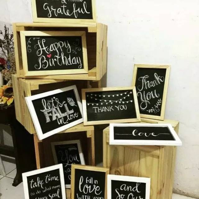 

Papan board kapur kecil wedding sovenir papan tulis kapur papan menu cafe mainan edukatif pesta