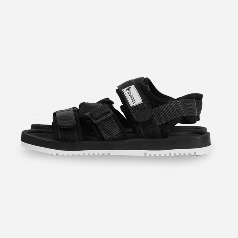 KURO BLACK  |FORIND x Squirrel| Sendal Gunung Original Kulit Santai Kasual Pria Sandal Footwear New