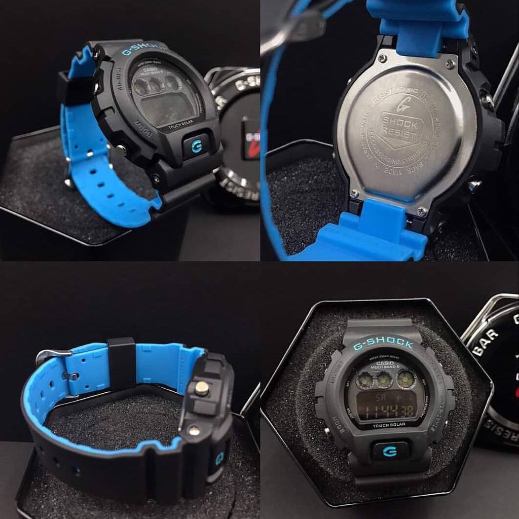 JAM TANGAN PRIA G-SHOCK CASIO DW 6900 TIMBAL BALIK (TALI 2 WARNA)