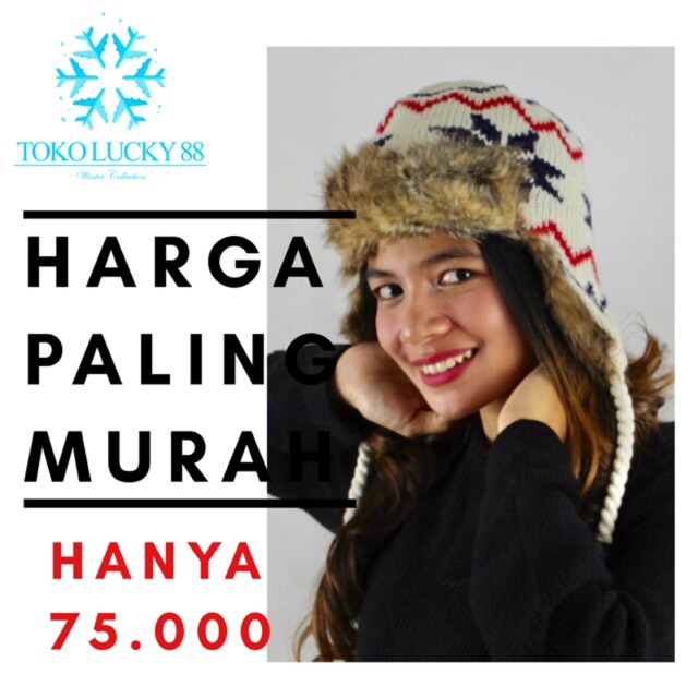 Topi Bomber Rusia Bulu Winter Hat Russian Musim Dingin