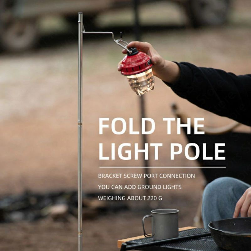 LAMP HOLDER NATUREHIKE NH20PJ001 FRAME TIANG PENYANGGA LAMPU TENDA CAMPING ALUMUNIUM POLE PORTABLE F